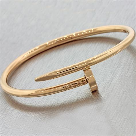 bracelet clou cartier or|authentic cartier nail bracelet.